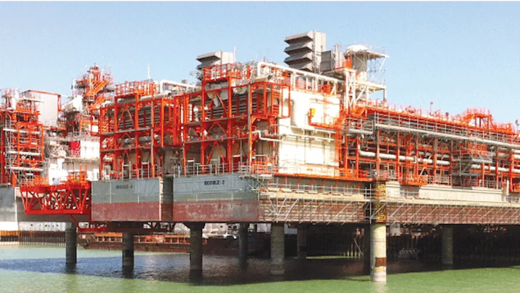 Kashagan offshore oil field in Kazakhstan, large-scale oil and gas development with commissioning and startup of complex facilities supporting safe production activation